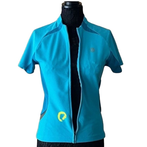 # 0033 Bontrager | Short Sleeve Cycling Jersey Shirt Blue Womens Large - Picture 6 of 16